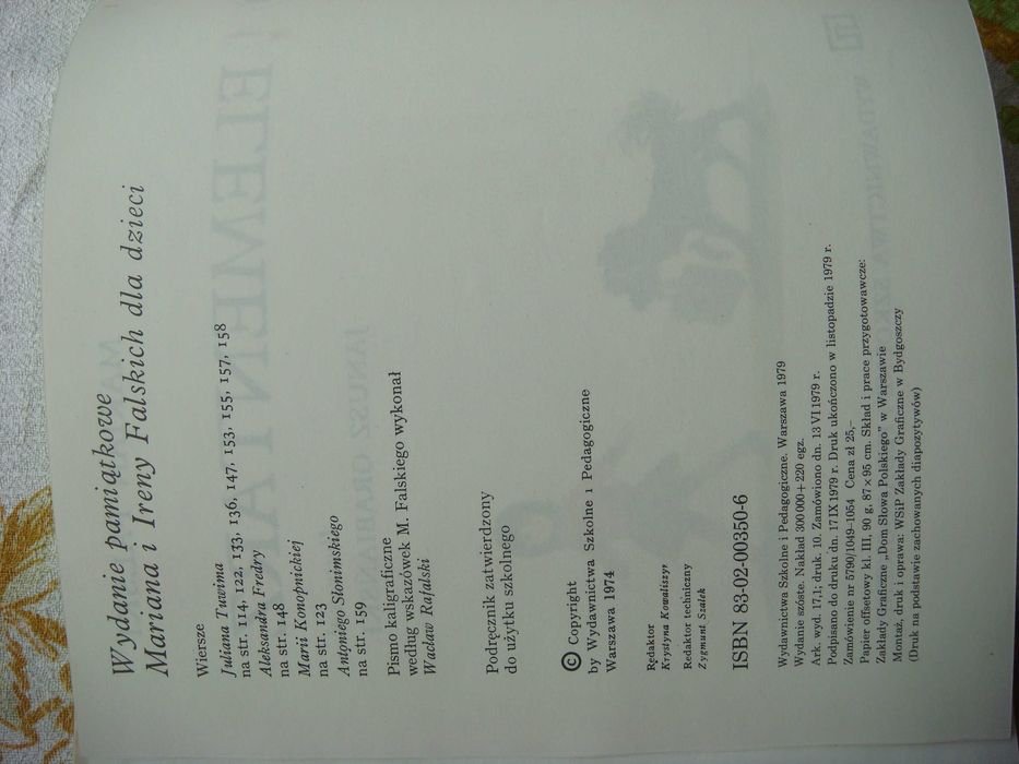 Elementarz, Marian Falski, 1979