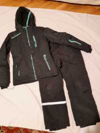 kurtka narciarska JustPlay S; spodnie H&M 164 WYMIARY!