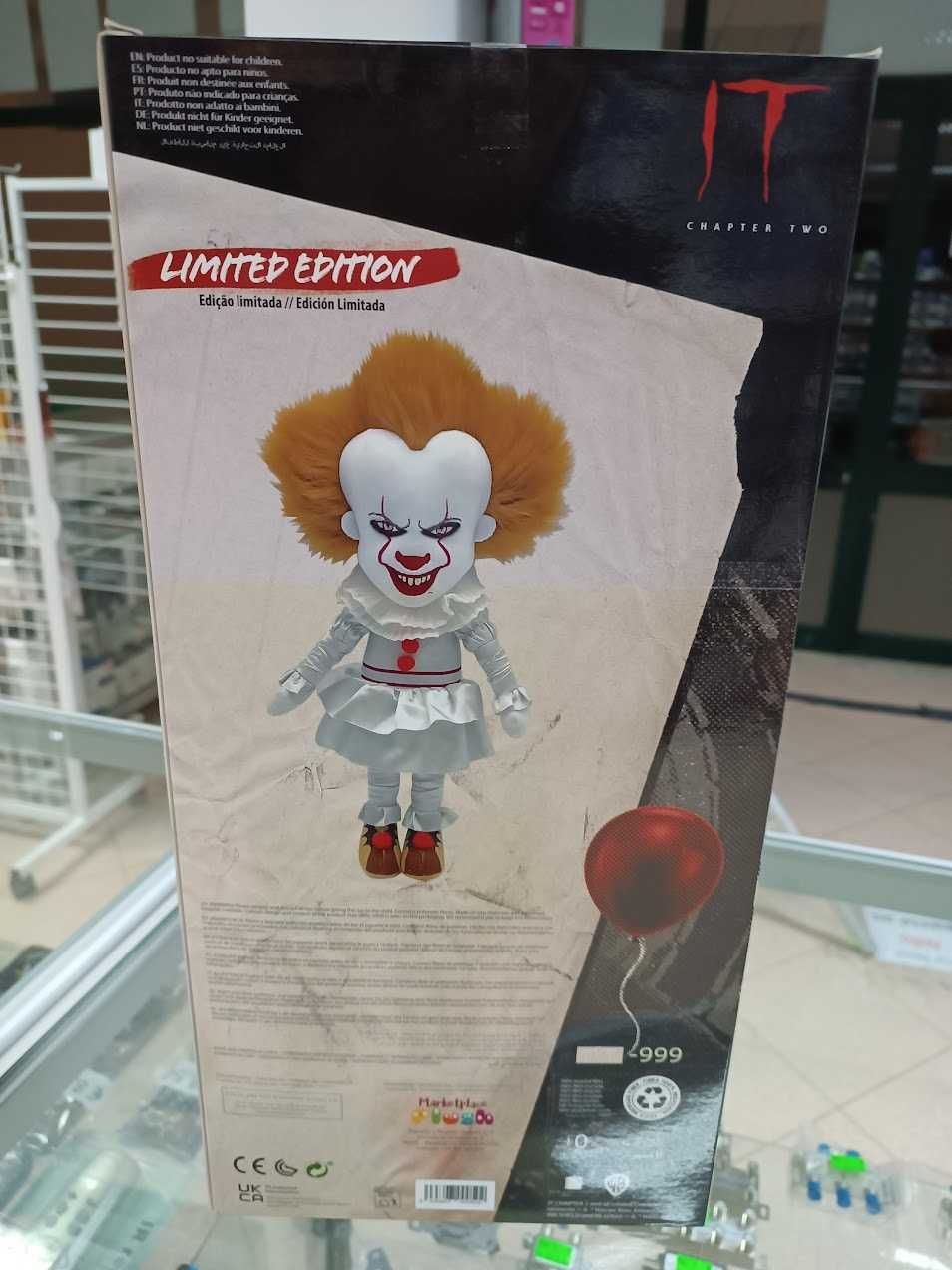 Peluche Pennywise IT a coisa 43cm em GiftBox Edição Especial Limitada