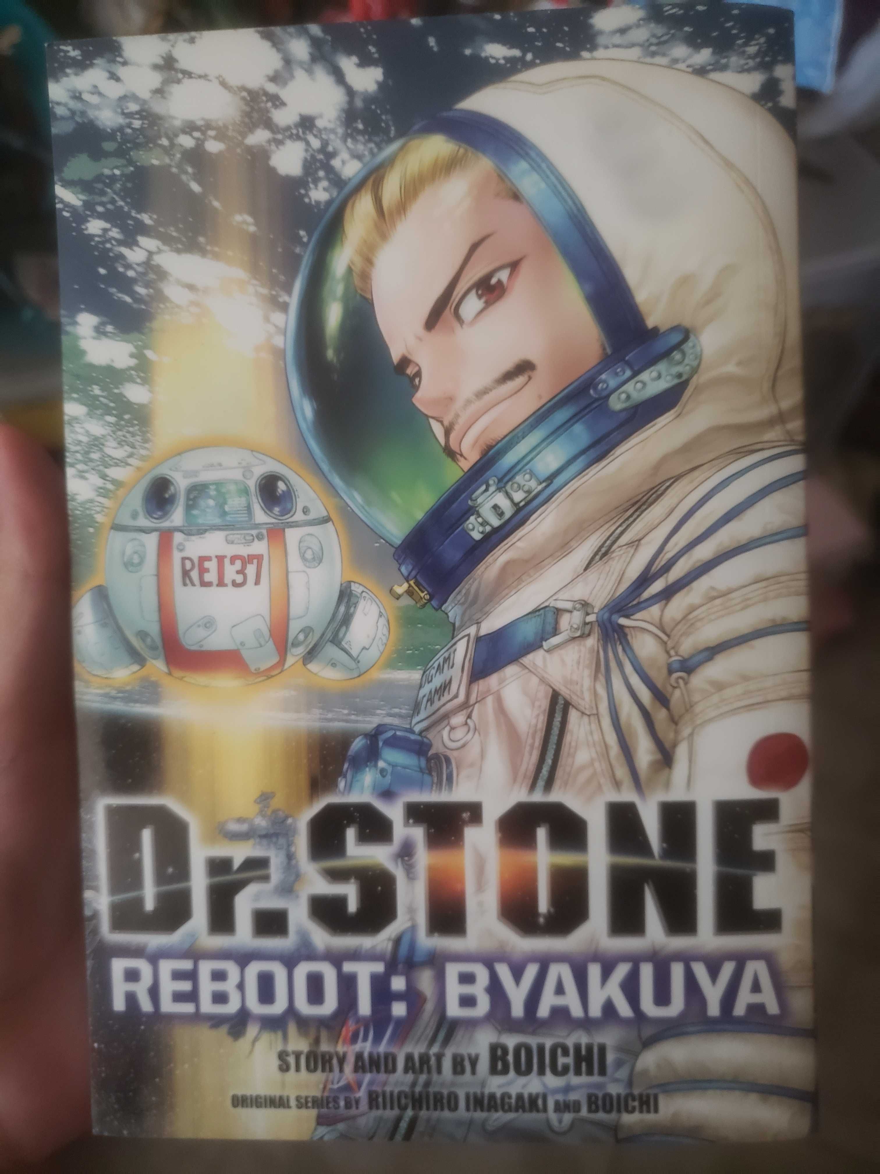 Vendo mangá do anime Dr.Stone Reboot: Byakuya