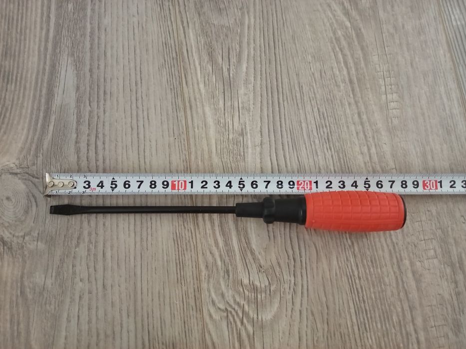 Śrubokręt Długi Płaski 275mm Mocny Do Pobijania 12 sztuk