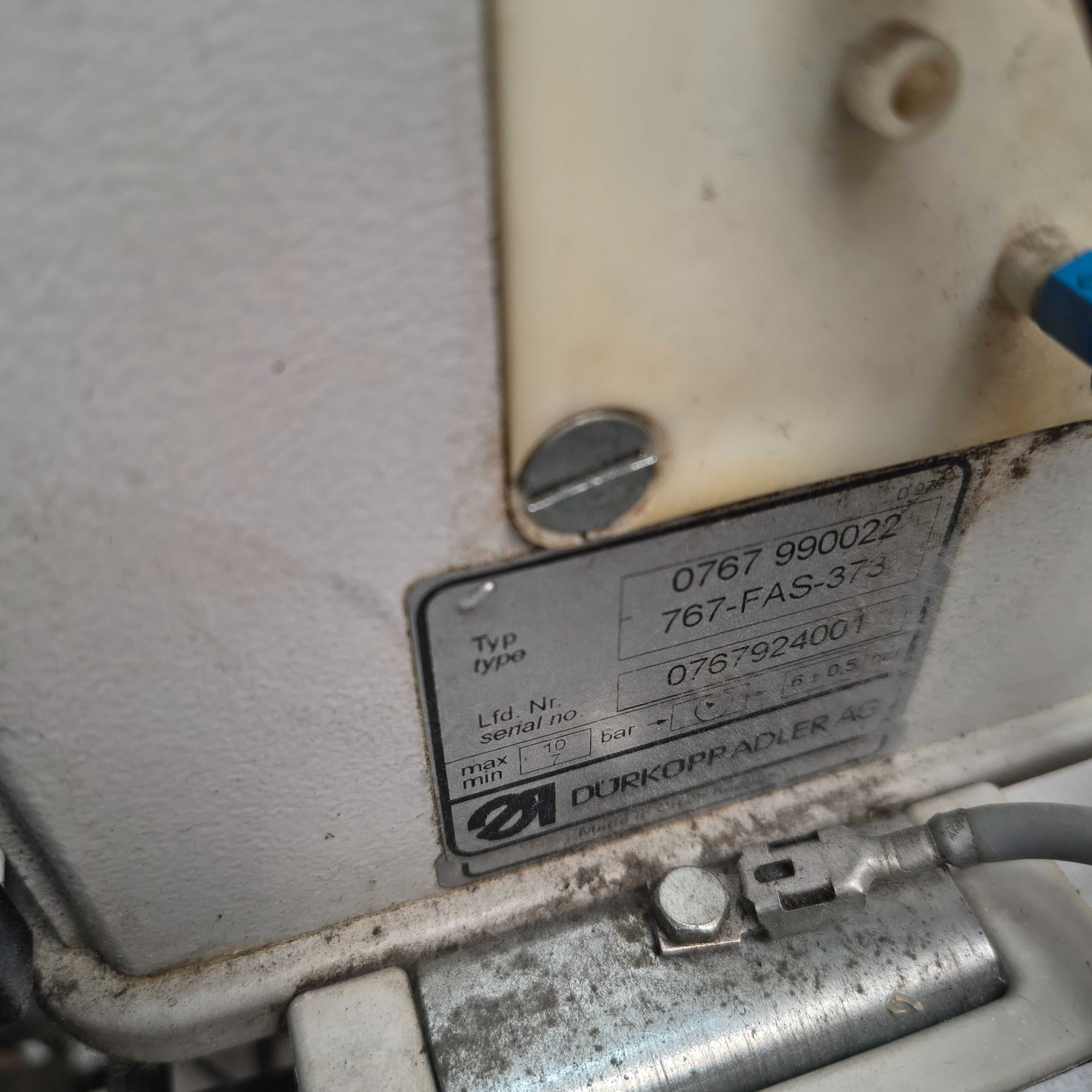 Maszyna do szycia Durkopp Adler 767 automat dwuigłówka aparat do zamka