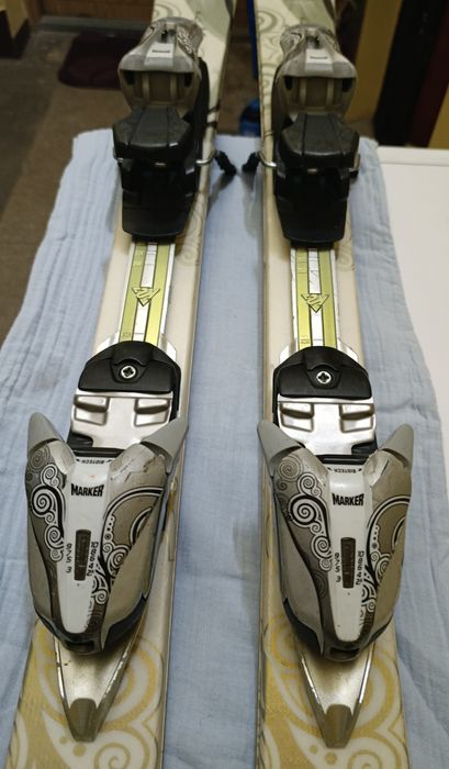 Narty K-2 first luv + wiązania Marker