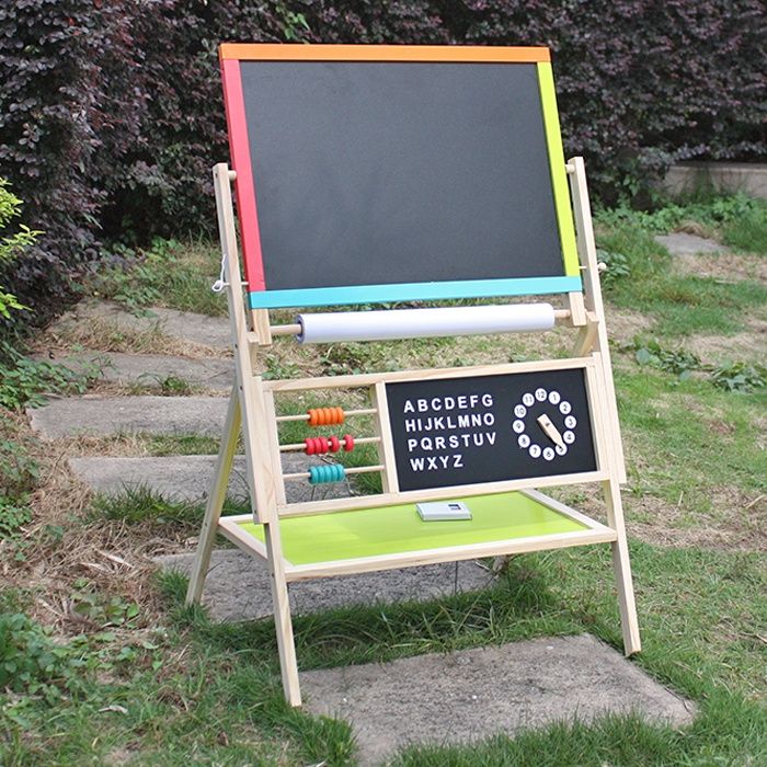 Dwustronna tablica edukacyjna dla dzieci drewniana TANIA WYSYŁKA!