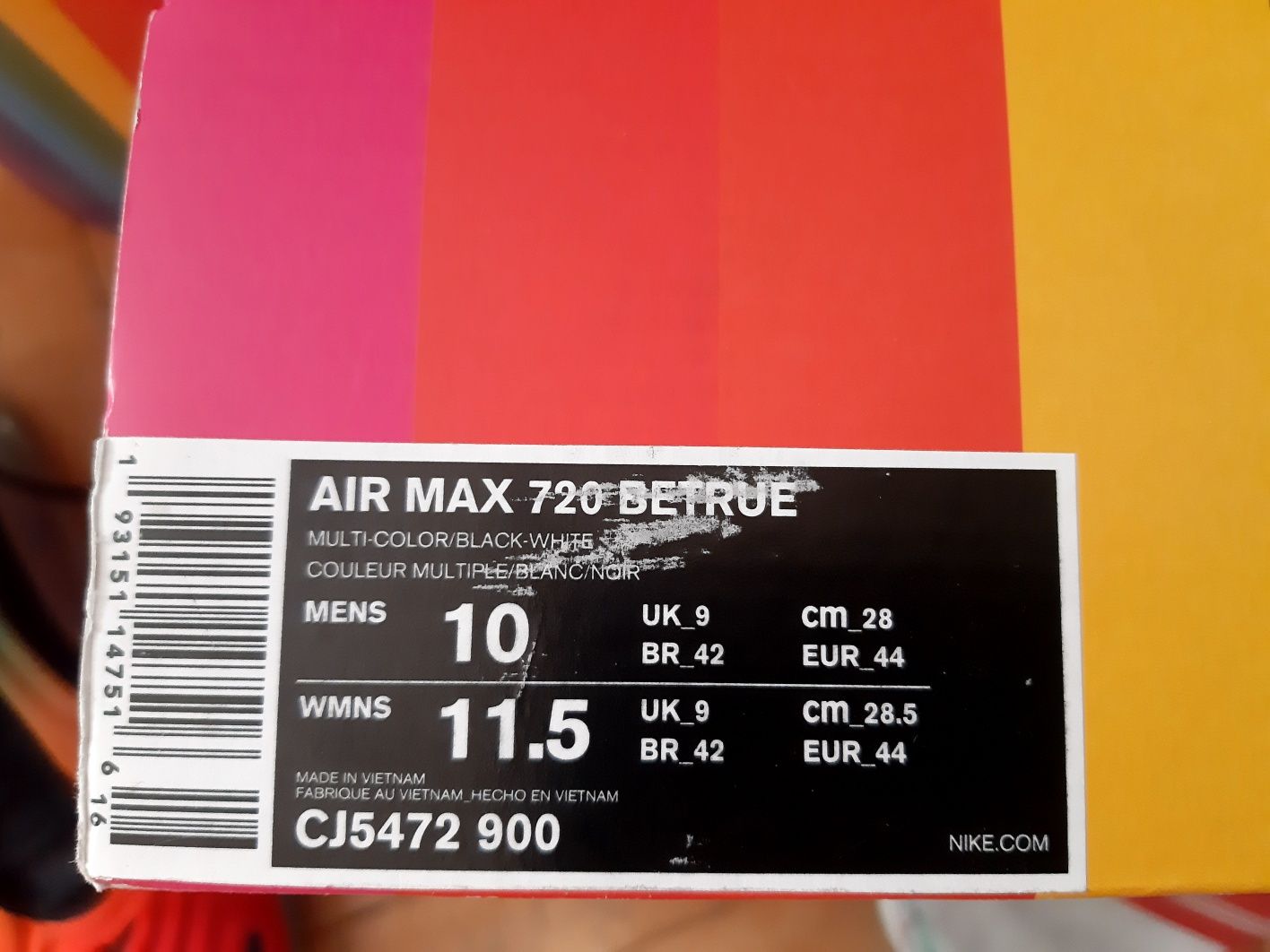 Nike Air Max 720 Be True rozm. 44