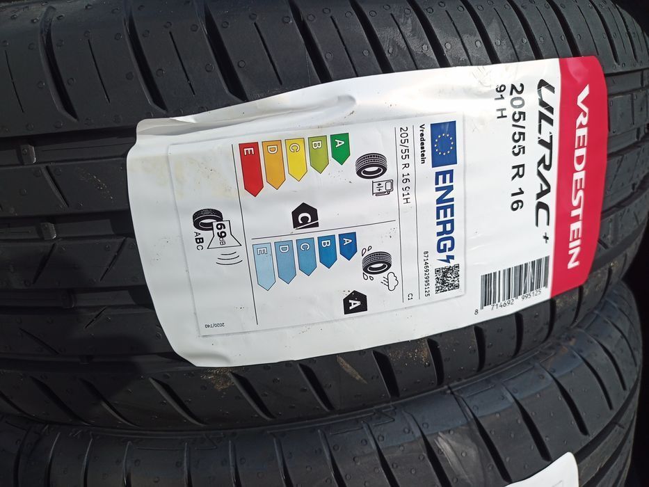 205/55R16 91H Vredestein Ultrac+ Lato Nowe Ubezpieczenie GRATIS