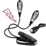 АКЦИЯ!! USB фонарик-прищепка для чтения книг(4 LED)