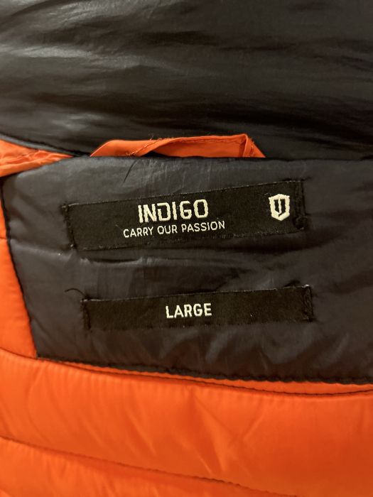 Męska pikowana kurtka jesienna granatowa L Indicode