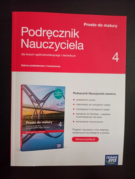 Matematyka 4. Nowa Era. Podręcznik nauczyciela. PP i PR. Wyd. 2022 r