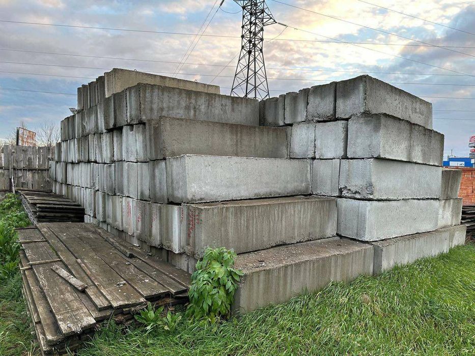 Плити перекриття 6.3/1.2, 5.8/1.2 блоки фундаментні, бій цегли, щебінь