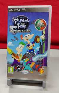 Jogo psp Phineas and Ferb Across the 2nd Dimension