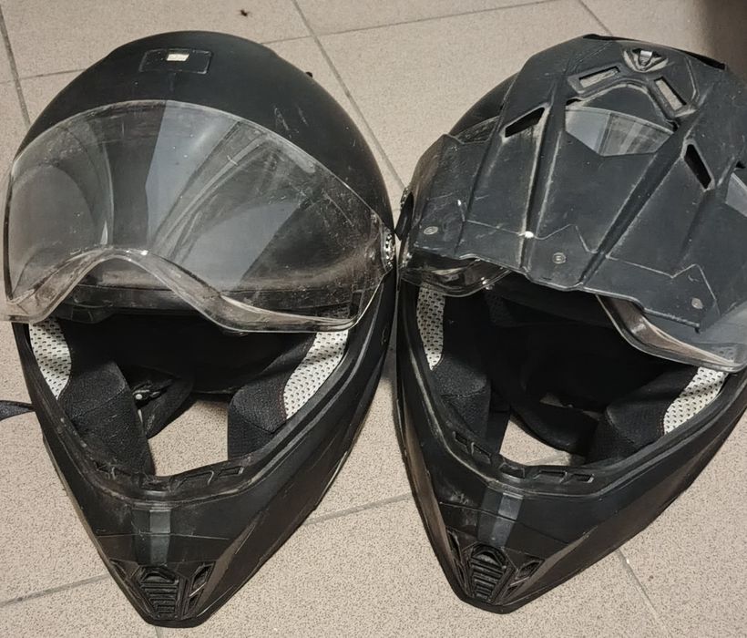 Kaski Czarne Quad Skuter Motor