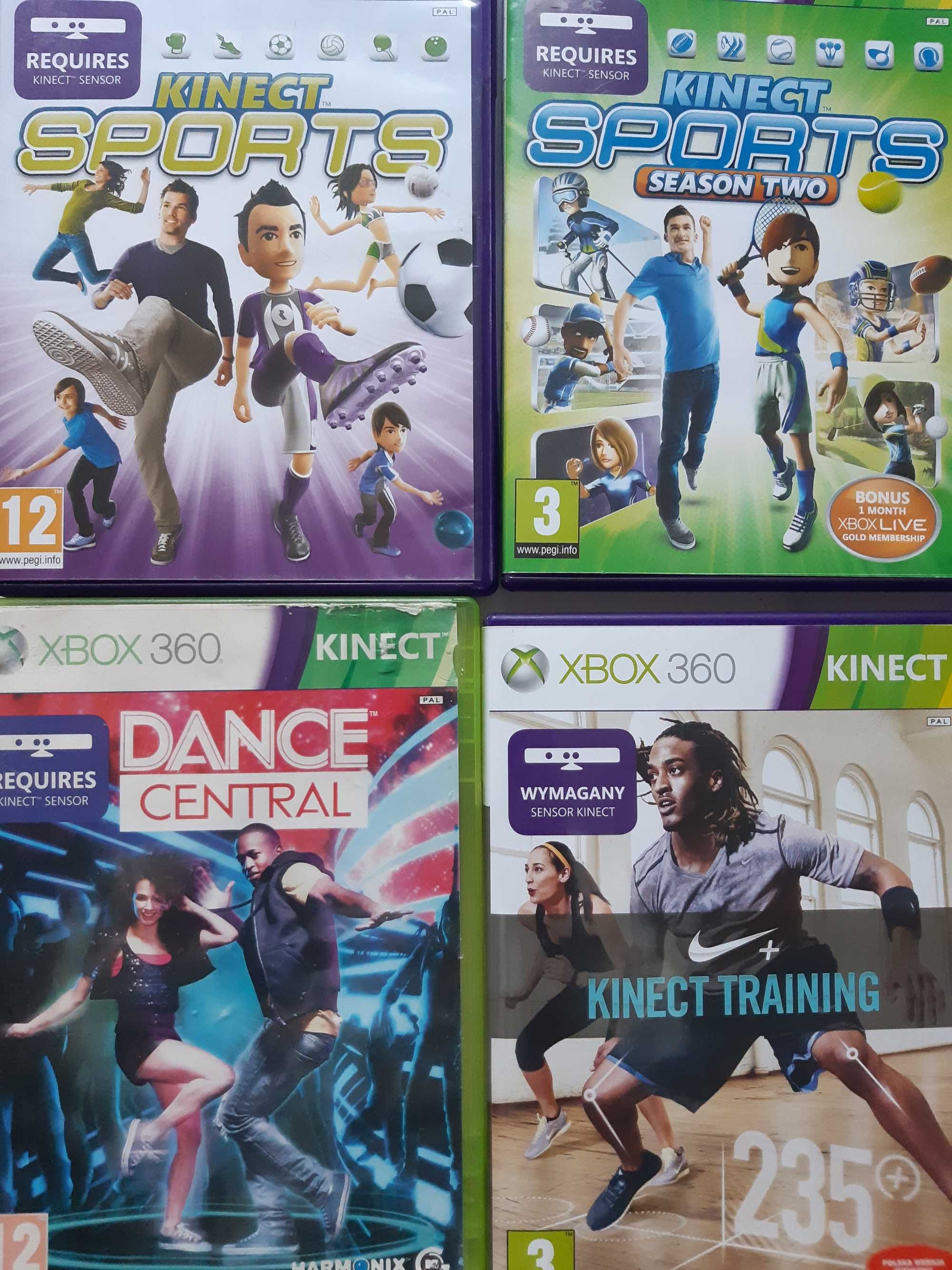 KINECT Sports 1 i 2, Zumba, Fitness Nike, Fable, Star Wars, Xbox 360
