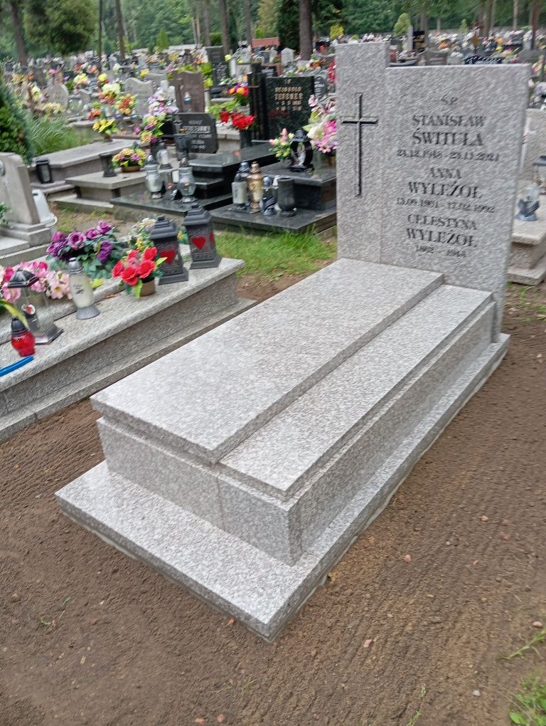 Nagrobki granitowe od 4500 zł Podwójne od 7000 zł