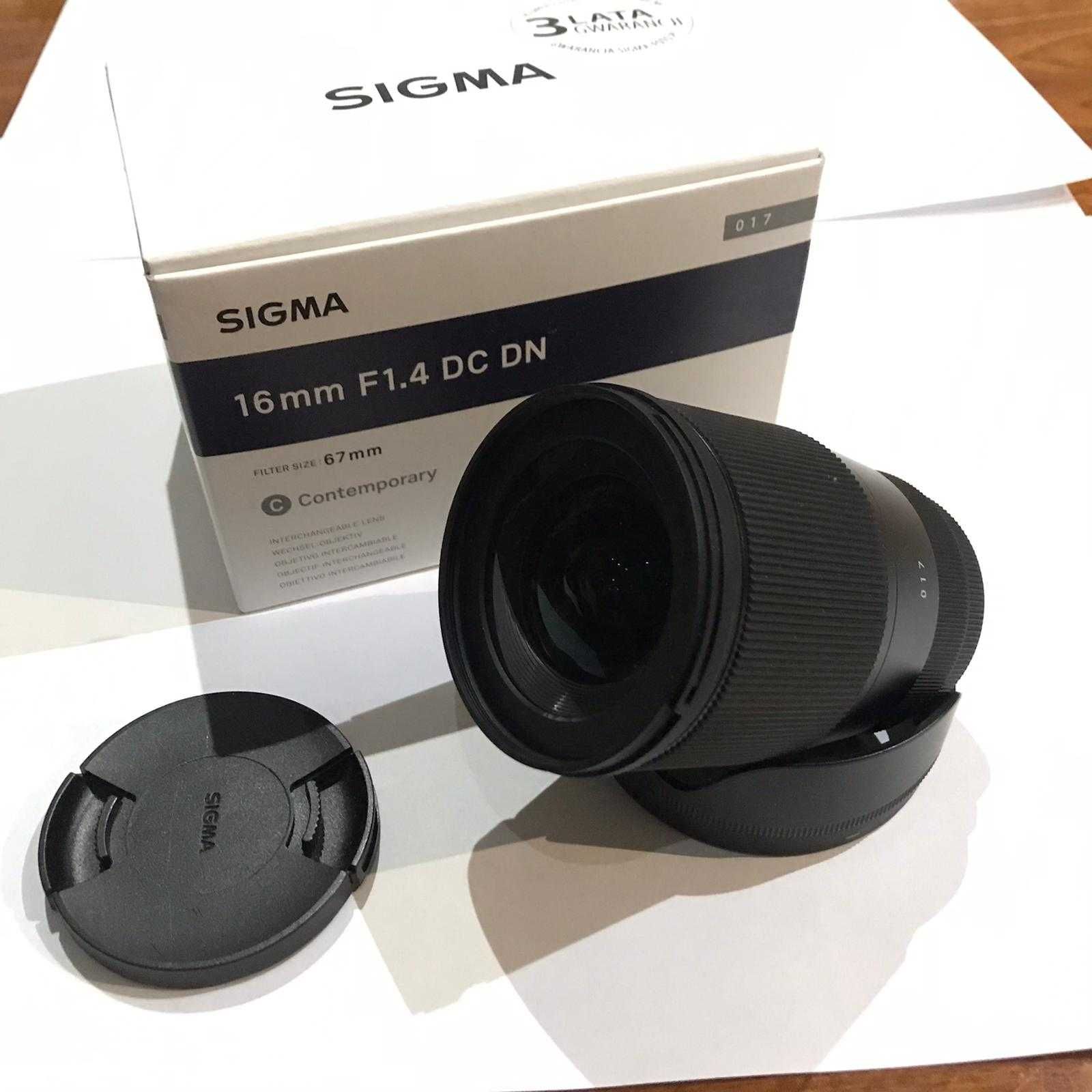 Sigma 16mm F1.4 DC DN bagnet Fujifilm X