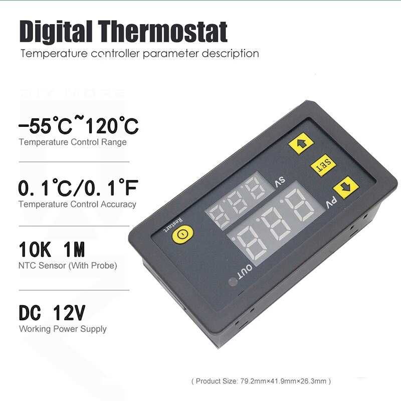 termostat ciepła chłodzenia regulator temperatury led 230v 12v