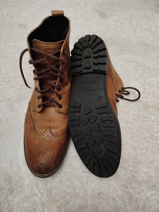 Base London skórzane botki męskie rozm.44