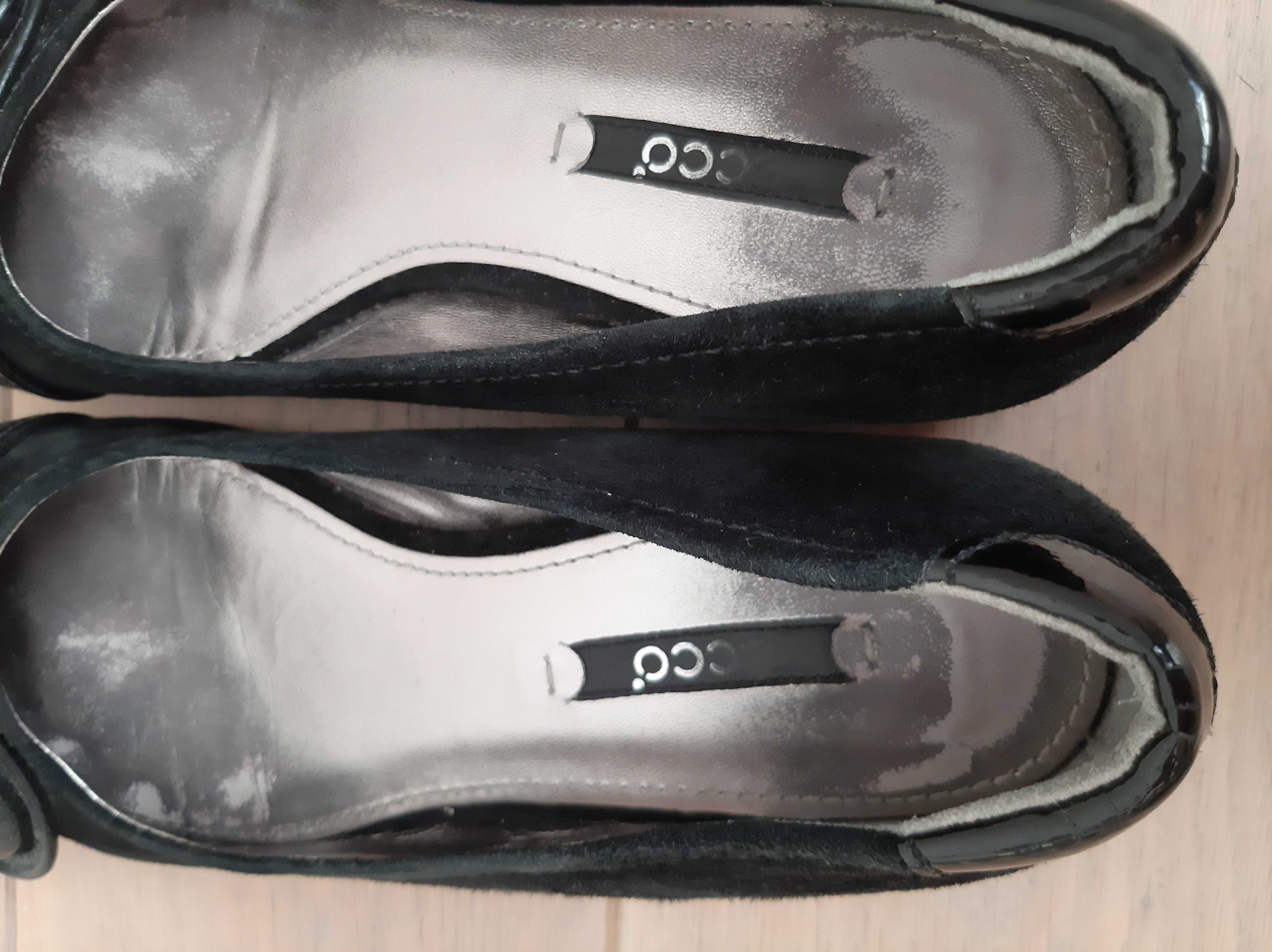 Ecco skórzane buty damskie 36