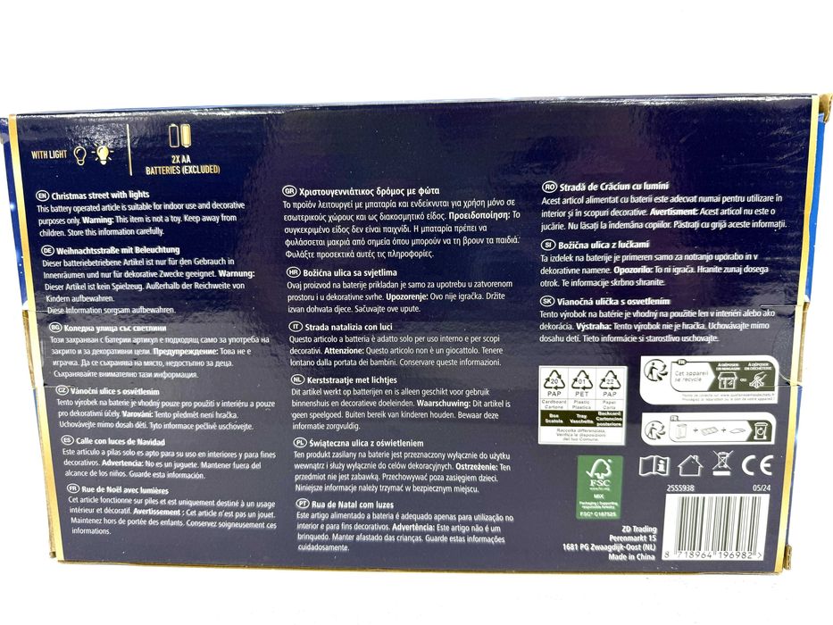 Magic Village 10 szt LED Domki Miasteczko Boże Narodzenie