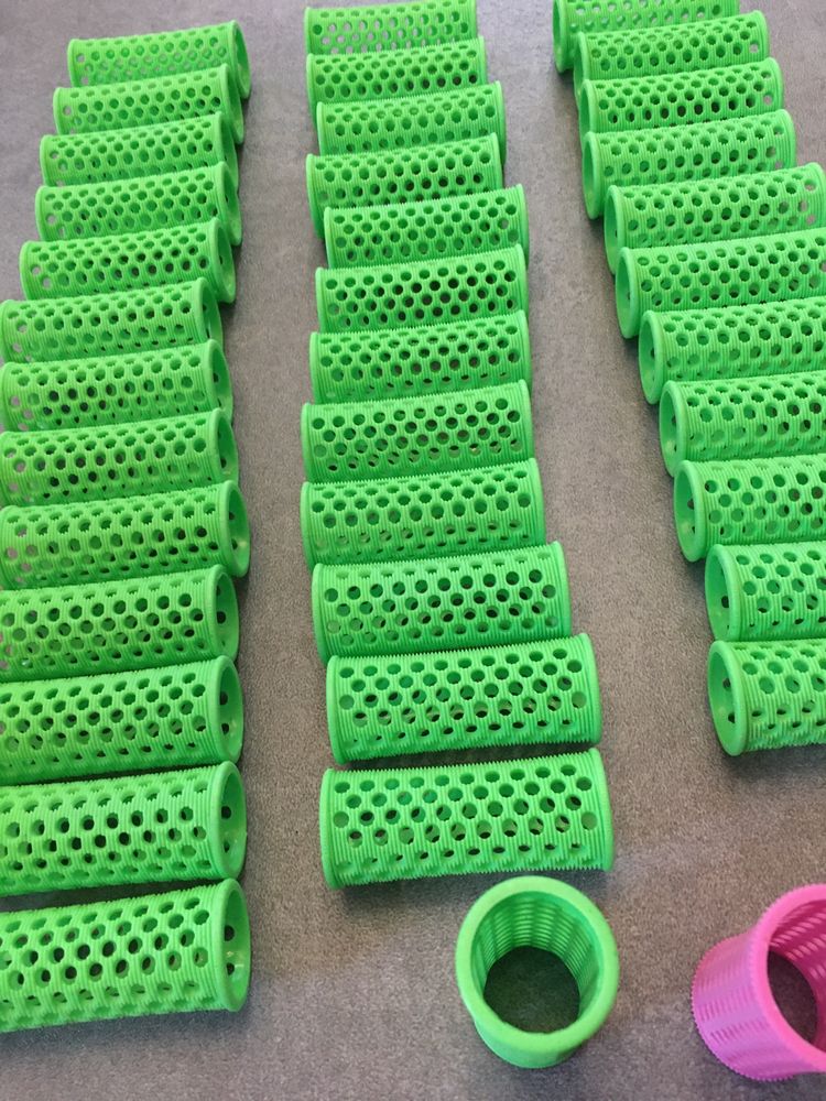 Wałki plastikowe do włosów 20 szt. ze szpilkami