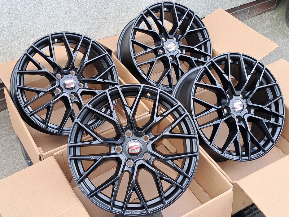 Alufelgi SEAT 17 5x100 Arona Ibiza Leon Toledo Cordoba CA20 Black matt
