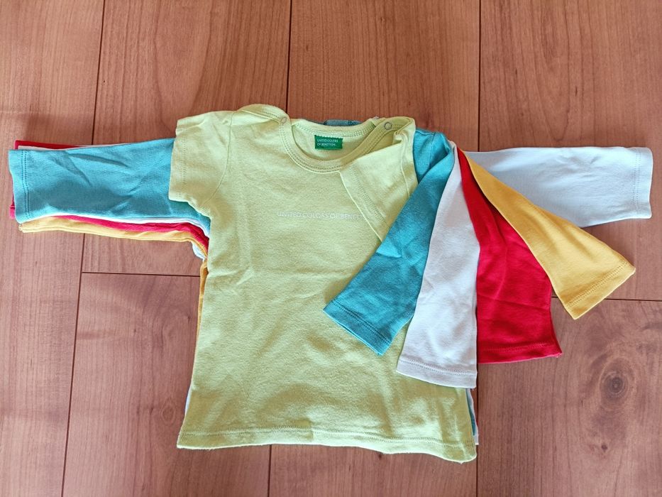 5 Sweatshirts + 1 T-shirt Benetton - 9 meses (66cm)