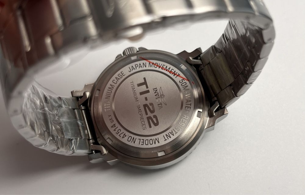 годинник Invicta 47514 Titanium, інвікта, часы титан Ø44мм