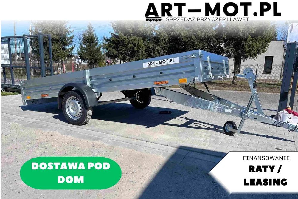 Neptun N7-350 CT / DOSTAWA! / 350x150 / LEKKA / UCHYLNA / NA RESORZE / DO PRZEWOZU / GN164  RATY! LEASING! przyczepka do przewozu quada traktorka kosiarki