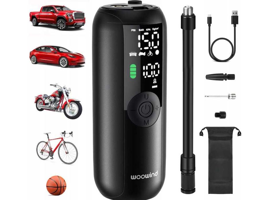 Woowind LP1 Pompka Elektryczna 150 PSI Auto-Wyłączanie Presta Schrader