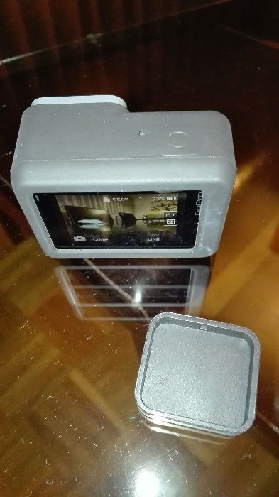 Capa de Silicone + Tapa Lentes Gopro Hero 6 e Hero 5 BLack Artigo Novo