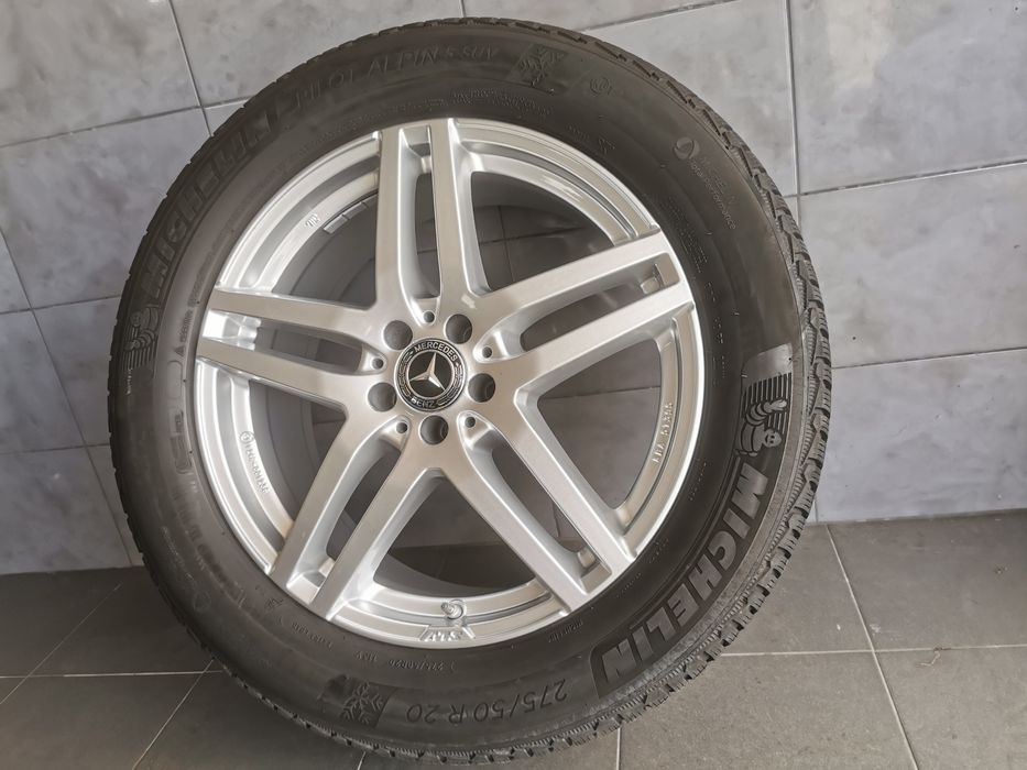 Koła 20" 275/50R20 Mercedes ML opony zimowe Michelin czujniki ciśnieni