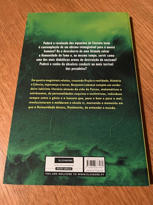 UM TERRÍVEL VERDOR    Benjamín Labatut