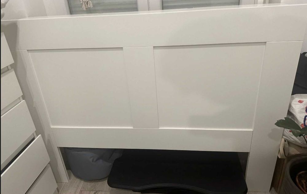 BRIMNES
Cabeceira c/arrumação, branco, 140 cm