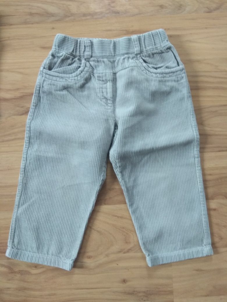4 pary spodni jeansy i sztruksy 86 cm Gap i inne