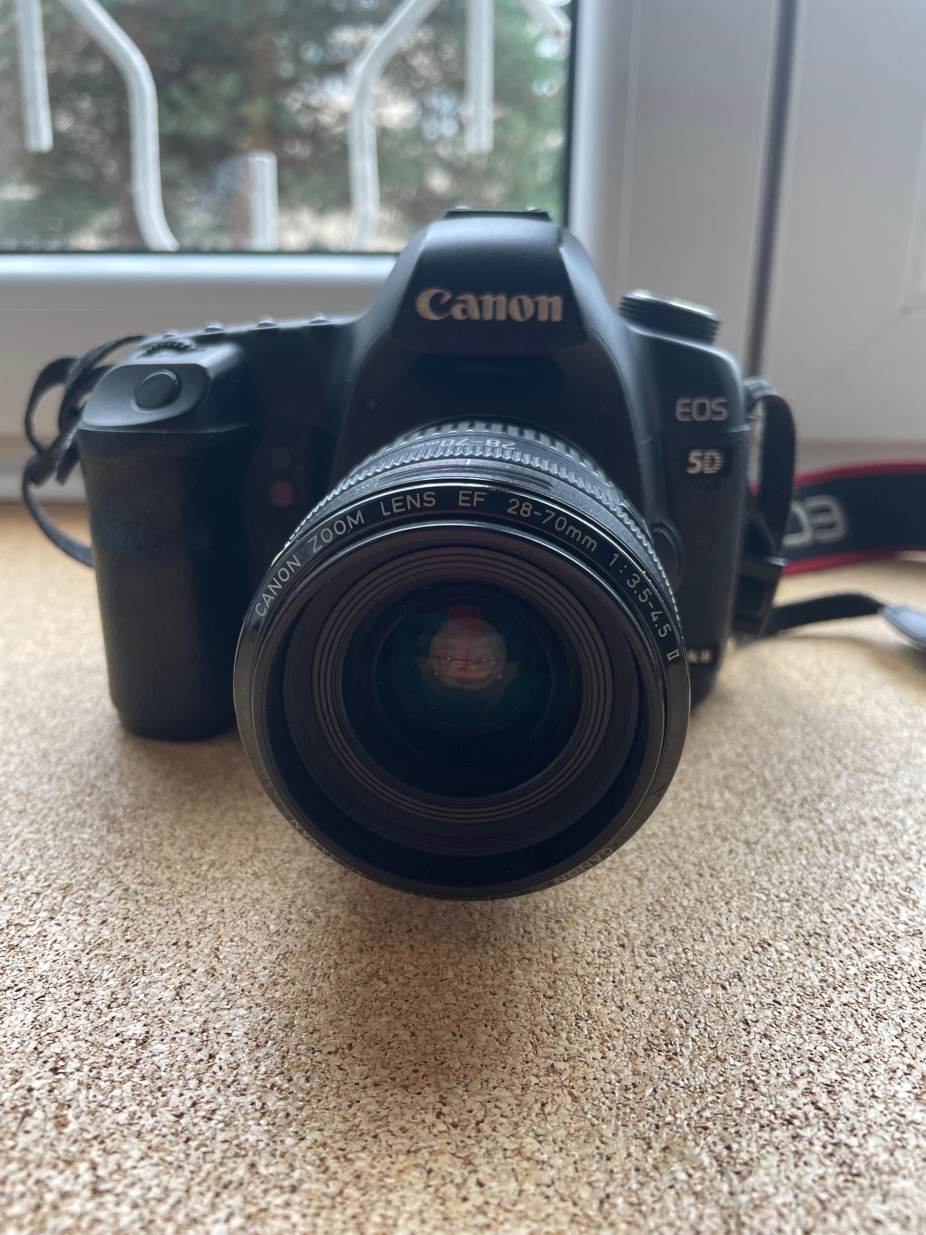 Aparat fotograficzny Canon 5D Mark 2 z obiektywem Canon  EF 28-70mm