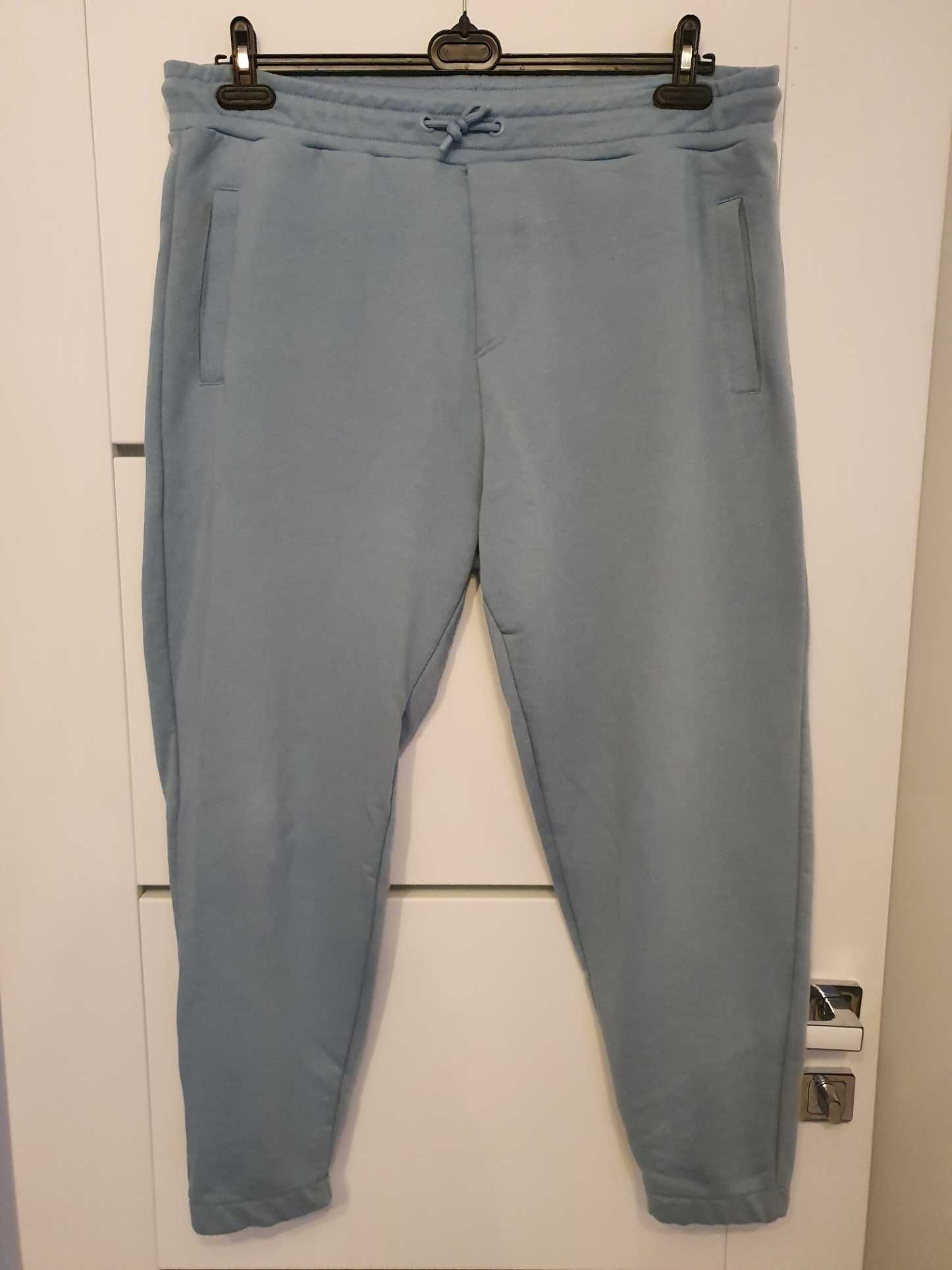 Męski Dres ZARA Komplet XL Błękitny