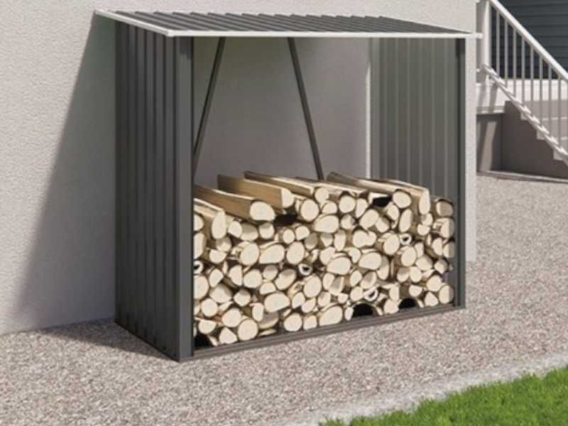 Drewutnia Ogrodowa Wiata Na Drewno Kominkowe Stojak XL