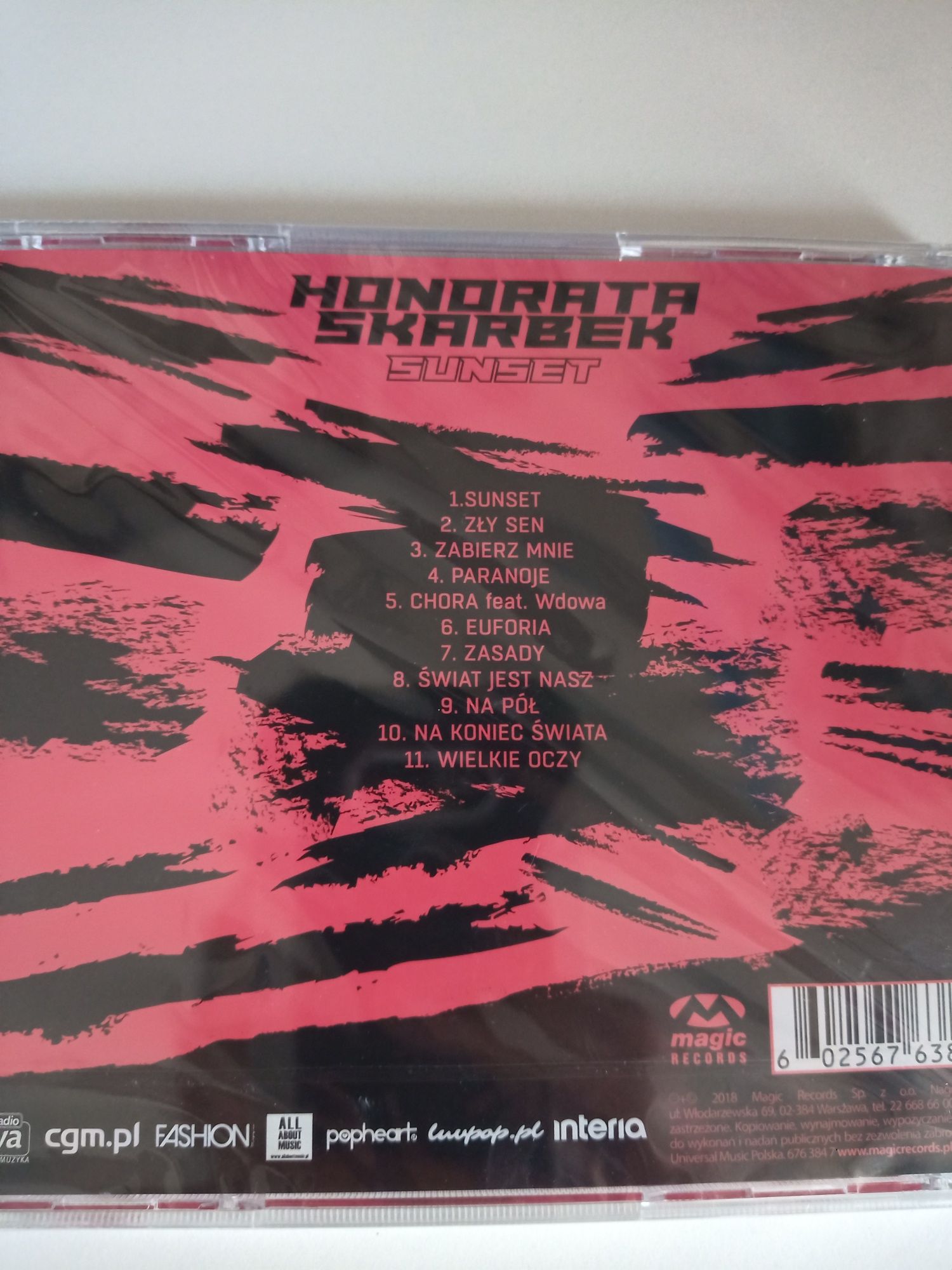 Honorata Skarbek "Sunset" - płyta CD z muzyką