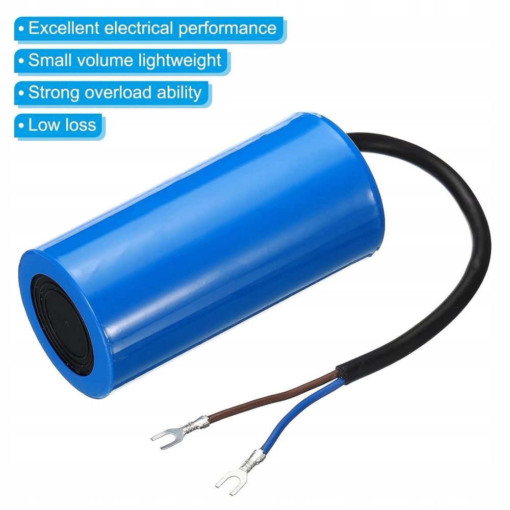 CBB60 60uF Kondensator roboczy AC 450V 2 przewody 50/60Hz Cylinder