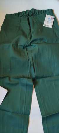 Spodnie robocze zielone na pasek-56