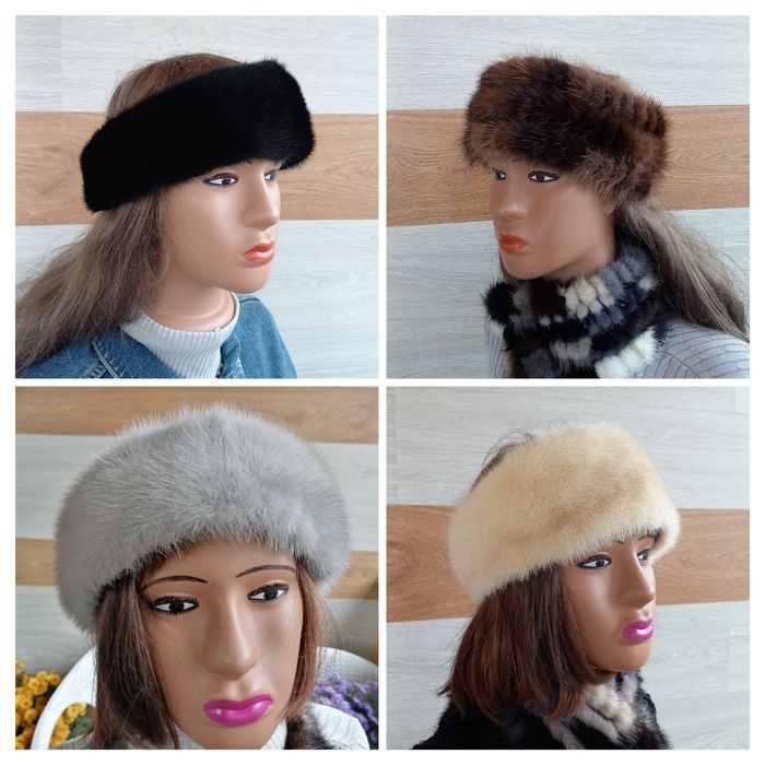 Повязки на голову меховые ( норковые ) женские