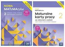 Nowa MATeMAtyka 2 Karty Pracy + Podręcznik Podstawow i Rozszerzony Era