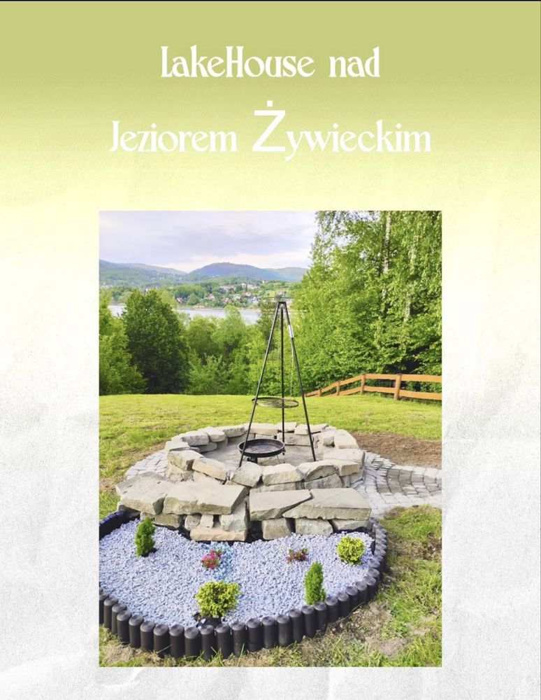 Nocleg, domek do wynajęcia z balia,dom na wynajem nad jeziorem, Żywiec