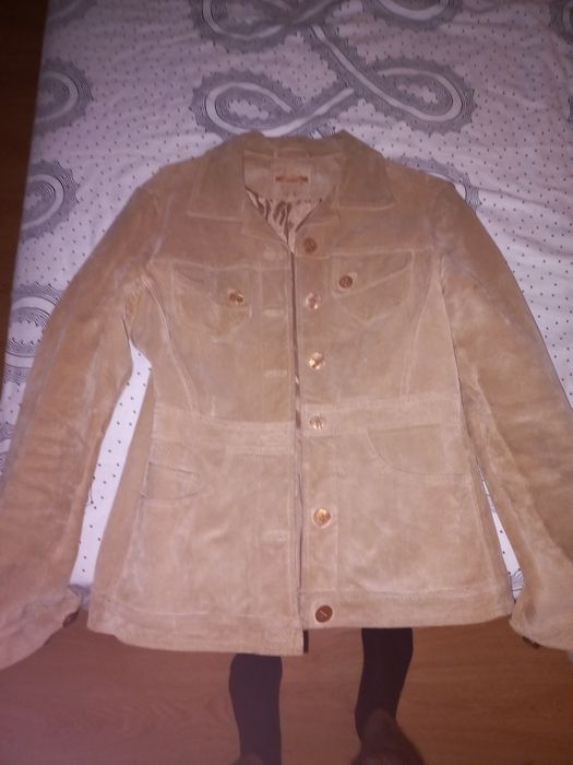 blazer em pele Stradivarius