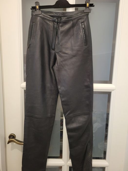 Кожаные брюки женские