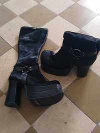 Botas pretas El Dantes Platform T.E39/C40