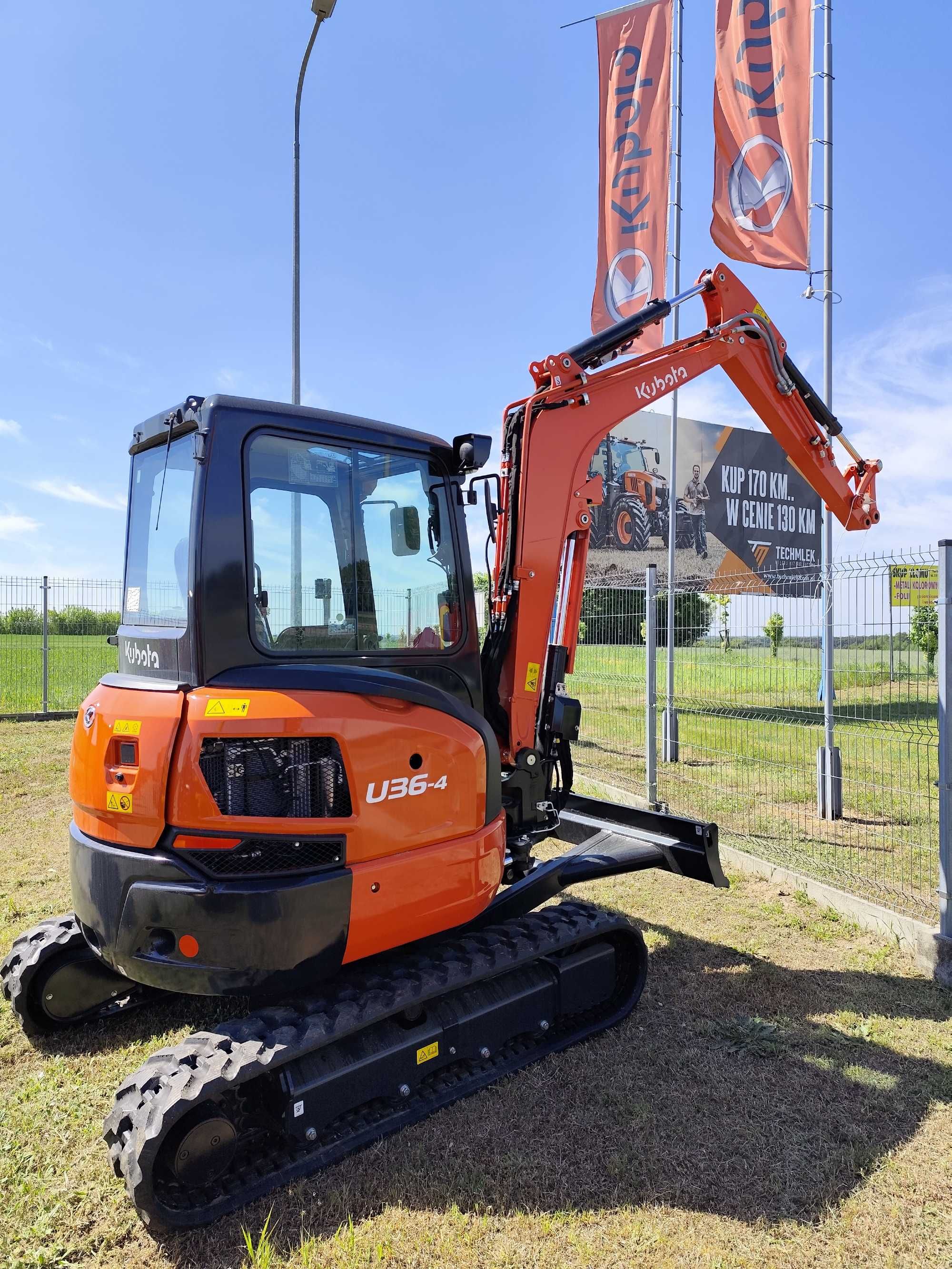 Kubota U36, dostępna od ręki, transport maszyny w cenie, cena brutto!