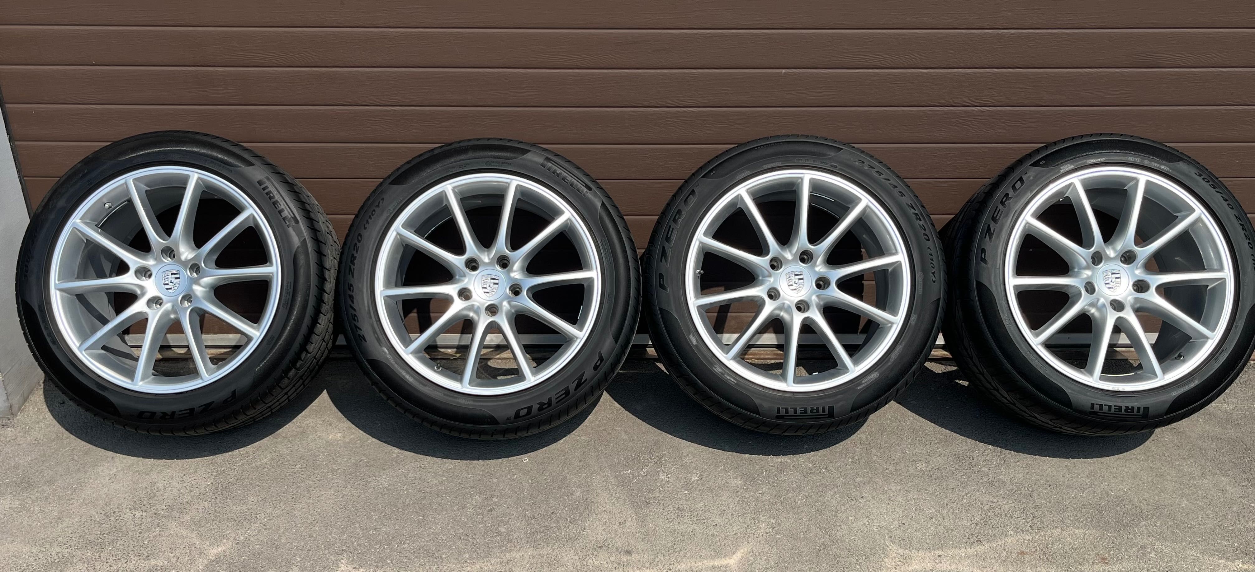 Koła alufelgi 5x130 20 Porsche Cayenne 9Y0 OEM +  Pirelli r20 90% 2024