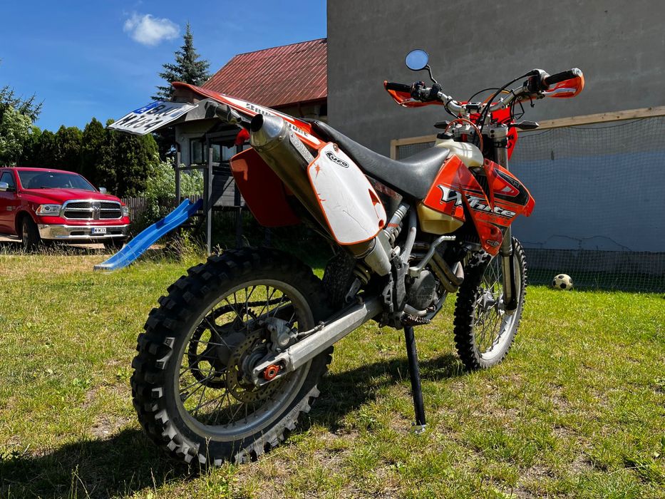 Motocykl KTM EXC 520, rozrusznik, zarejestrowany, fa VAT 23%, mocny.