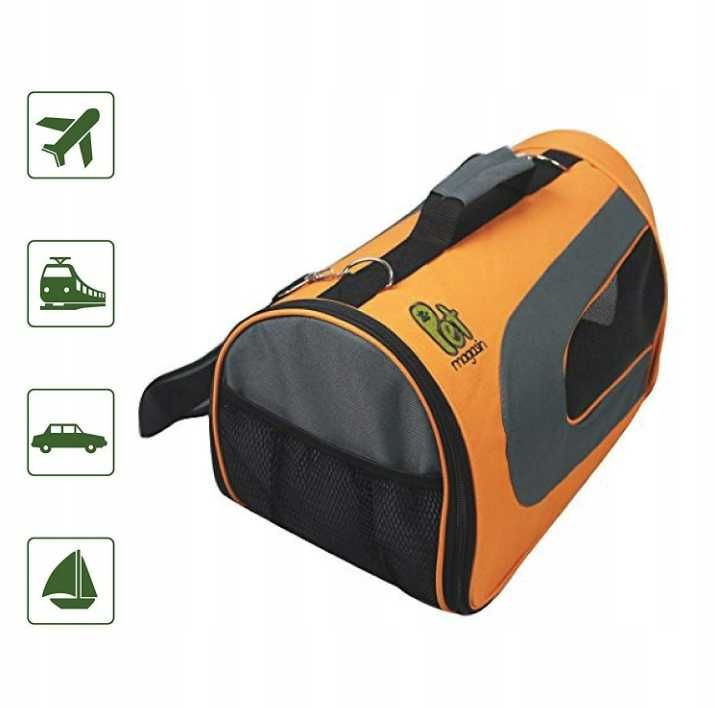 Transporter Pet Magasin 26 cm x 48 cm x 28 cm odcienie szarości